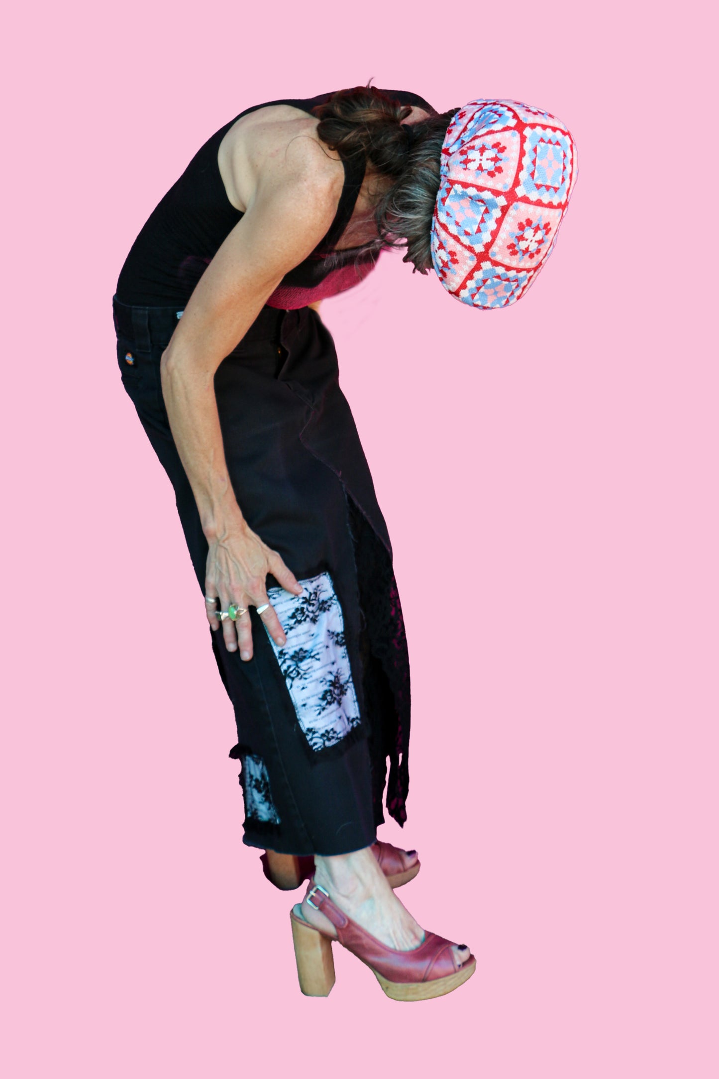 #6 Forgiving/#49 Throw Your Head Back Black Lace Maxi Skirt