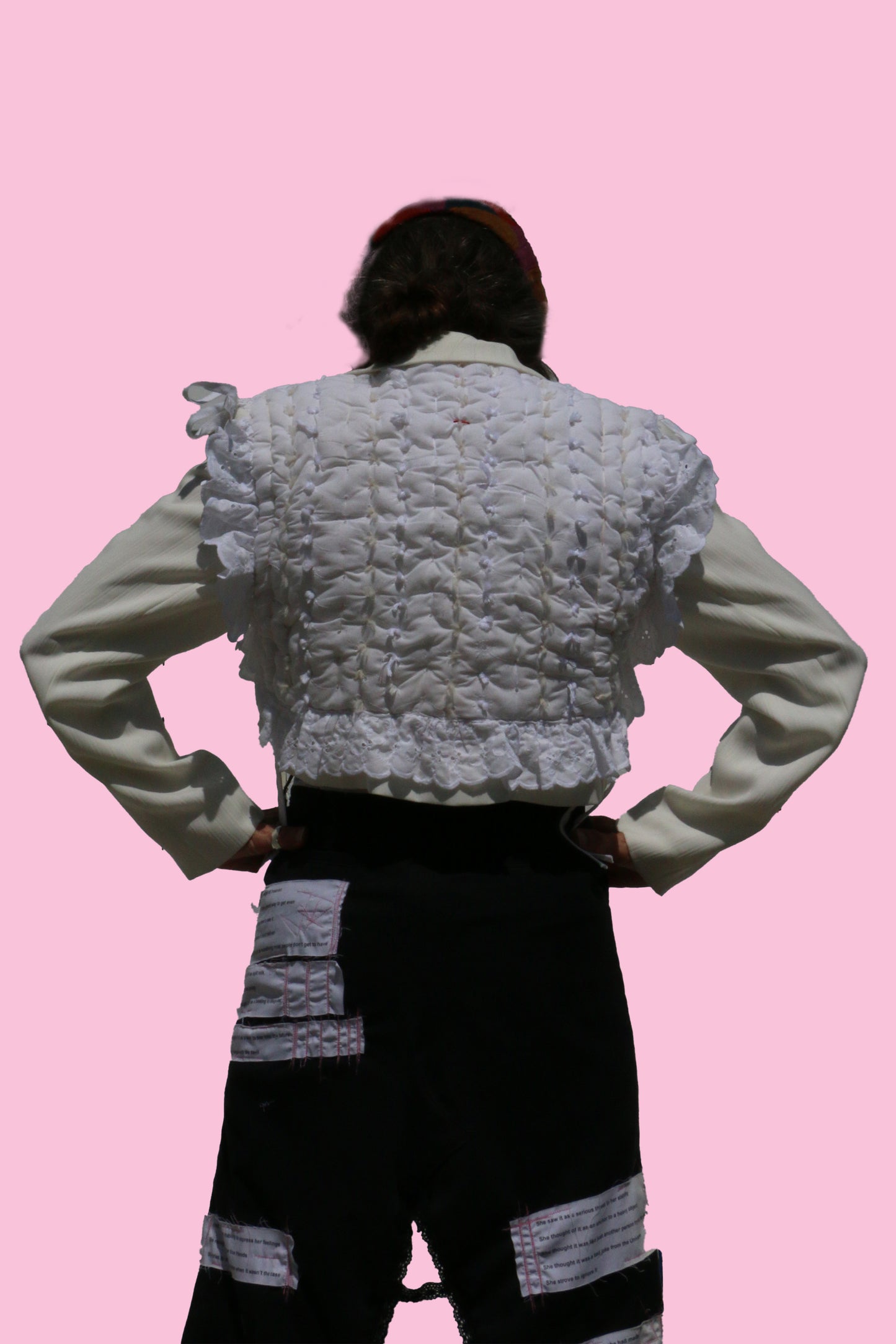 quilted padded blazer