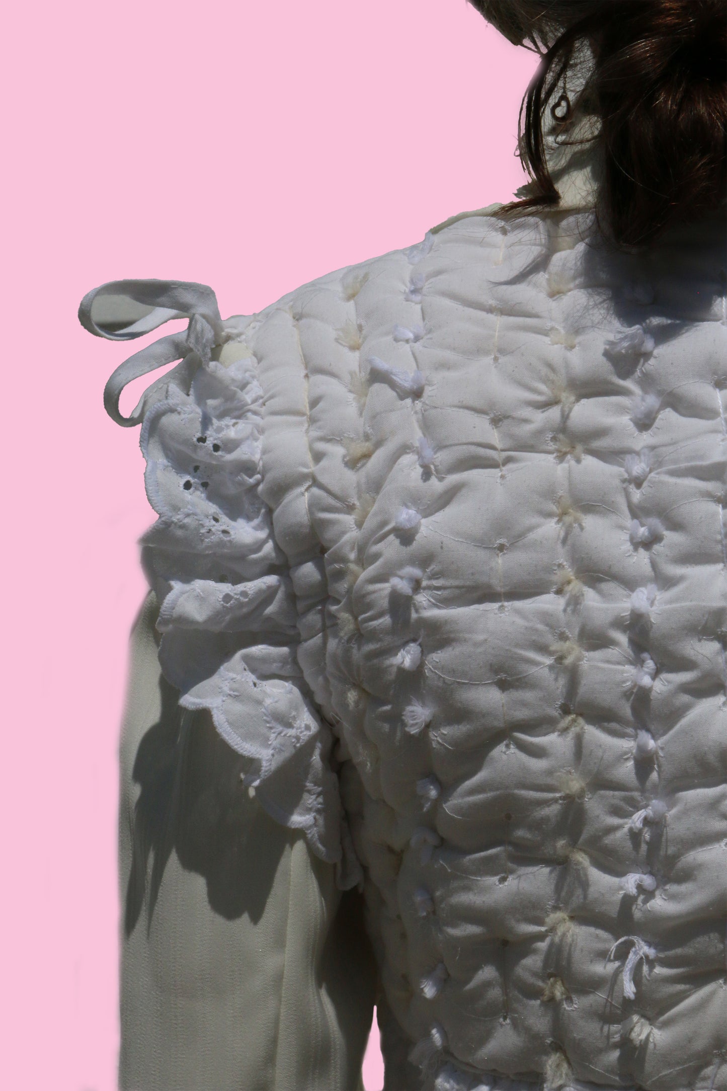 quilted padded blazer