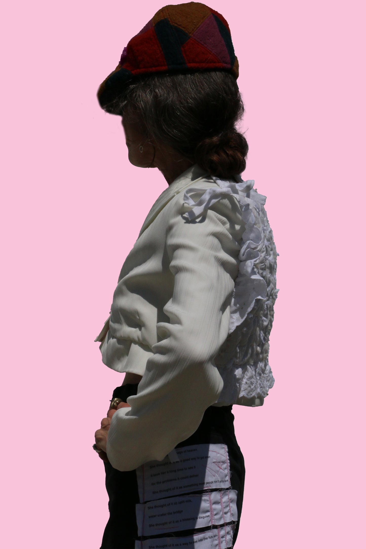 quilted padded blazer