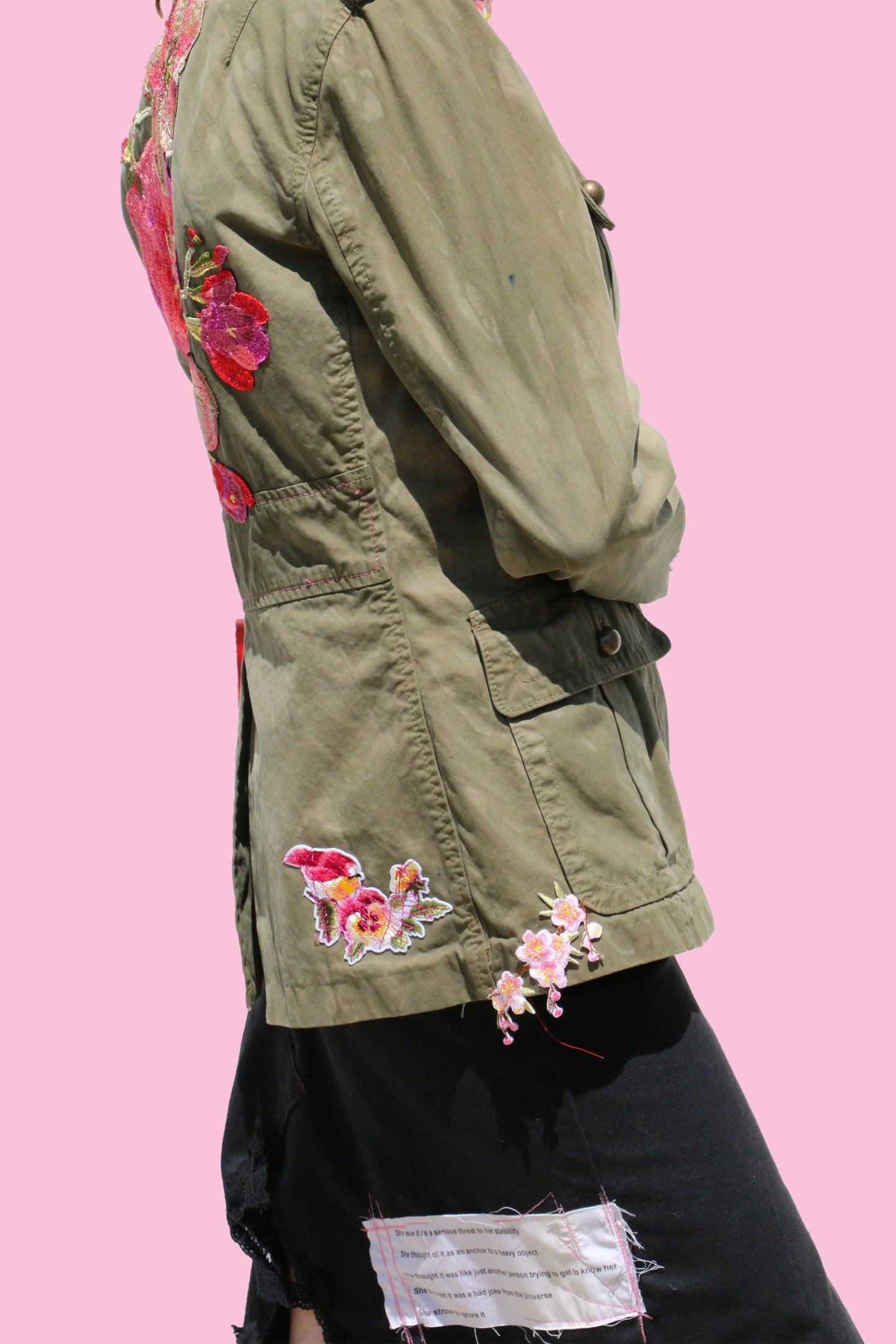 floral military jacket