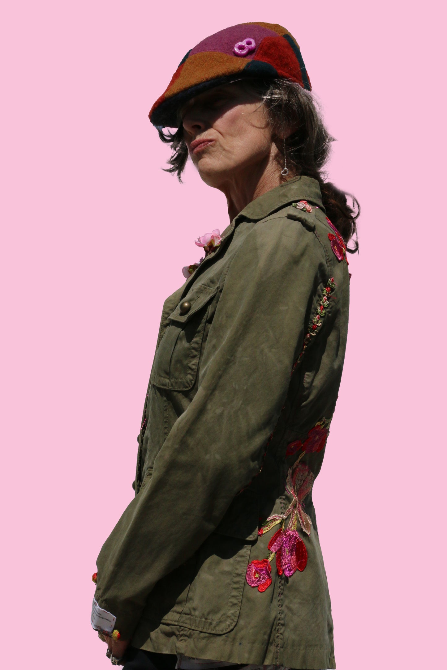 floral military jacket