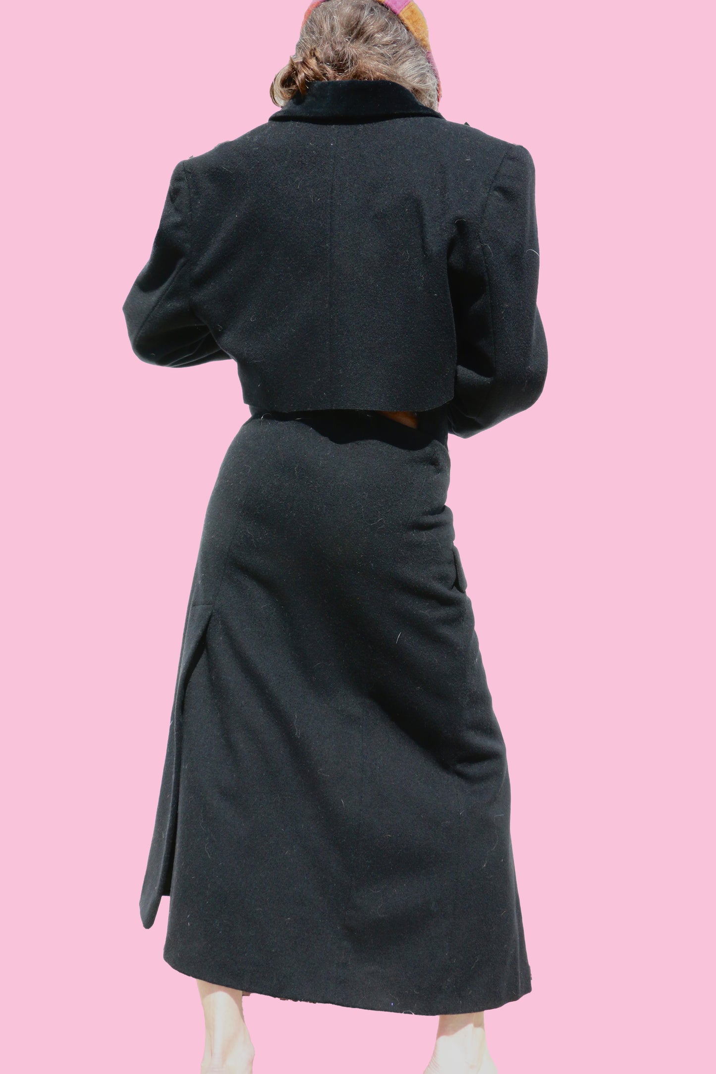 Wool Peacoat Top and Skirt